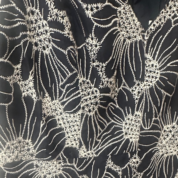 Mustard Seed Black and White Floral Mini Dress - Picture 6 of 10